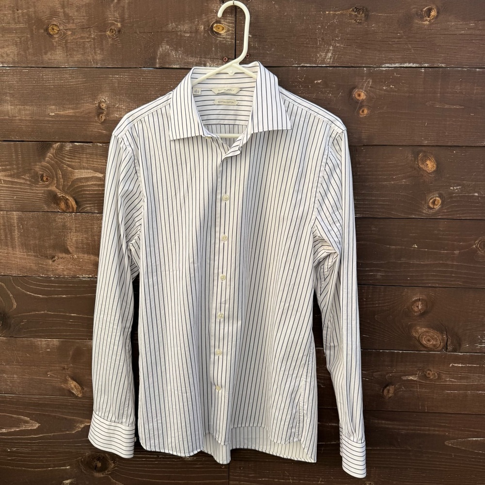 Suitsupply Men’s Striped Long Sleeve Button Down
